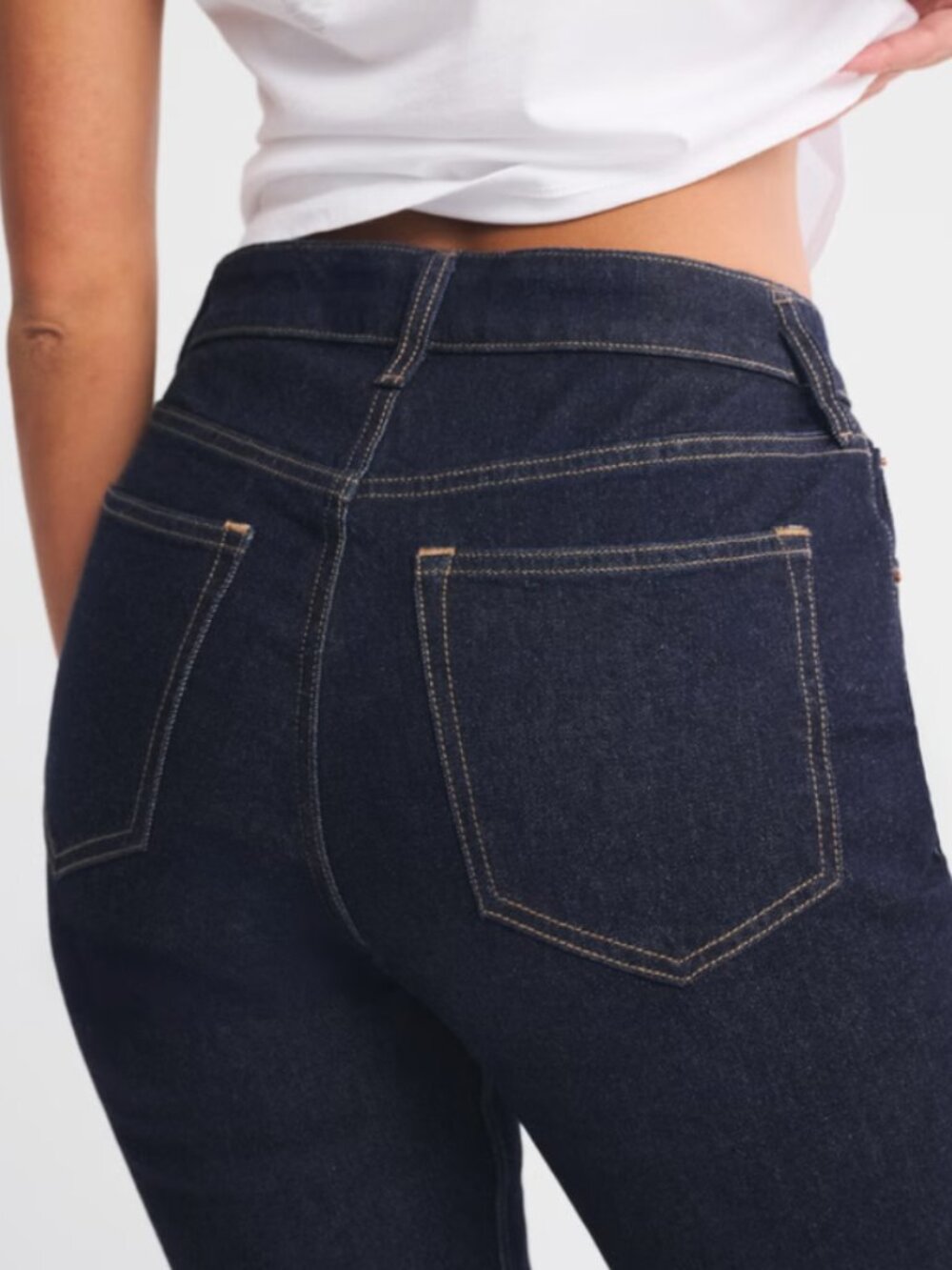 NWT Abercrombie & Fitch Curve Love High Rise Bootcut Jean 33 Long - Picture 3 of 4